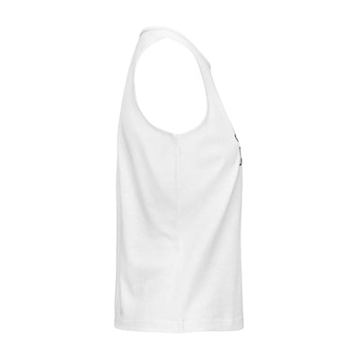 Camiseta Sin Mangas Con Logo Fria Blanco Mujer