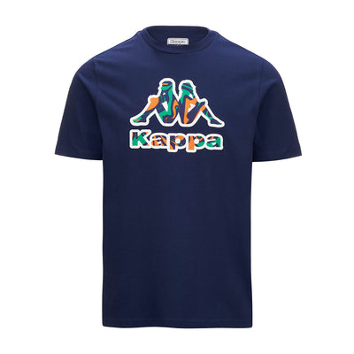 Camiseta Con Logo Fioro Azul Hombre