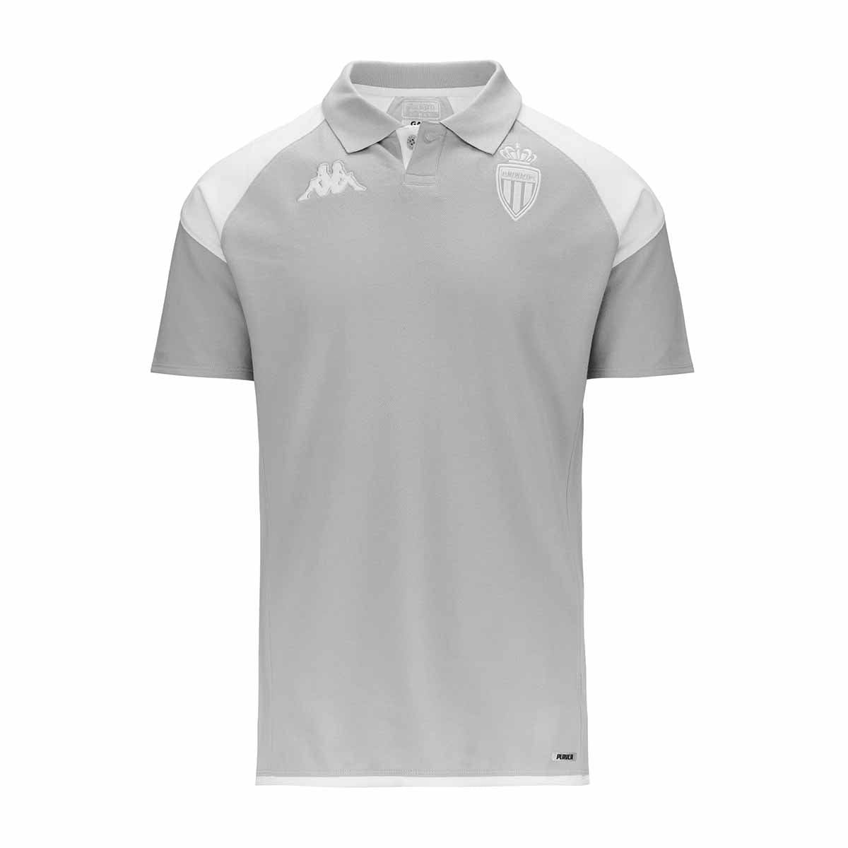 Polo Angat 7 AS Monaco 23/24 Gris Hombre