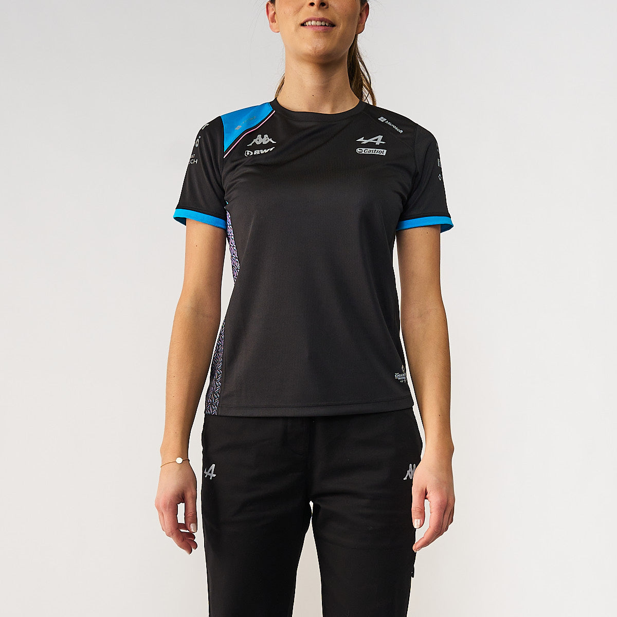 Camiseta Aboliw Alpine F1  Negro Mujer