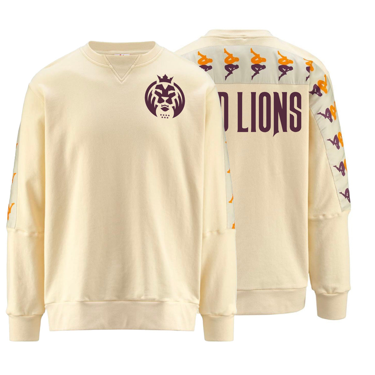 Sudadera Mad Lions 222 Banda Eniko Beige Hombre