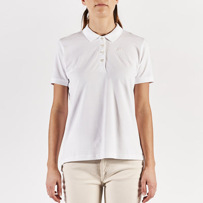 Polo Carly Robe di Kappa Blanco Mujer - imagen 1