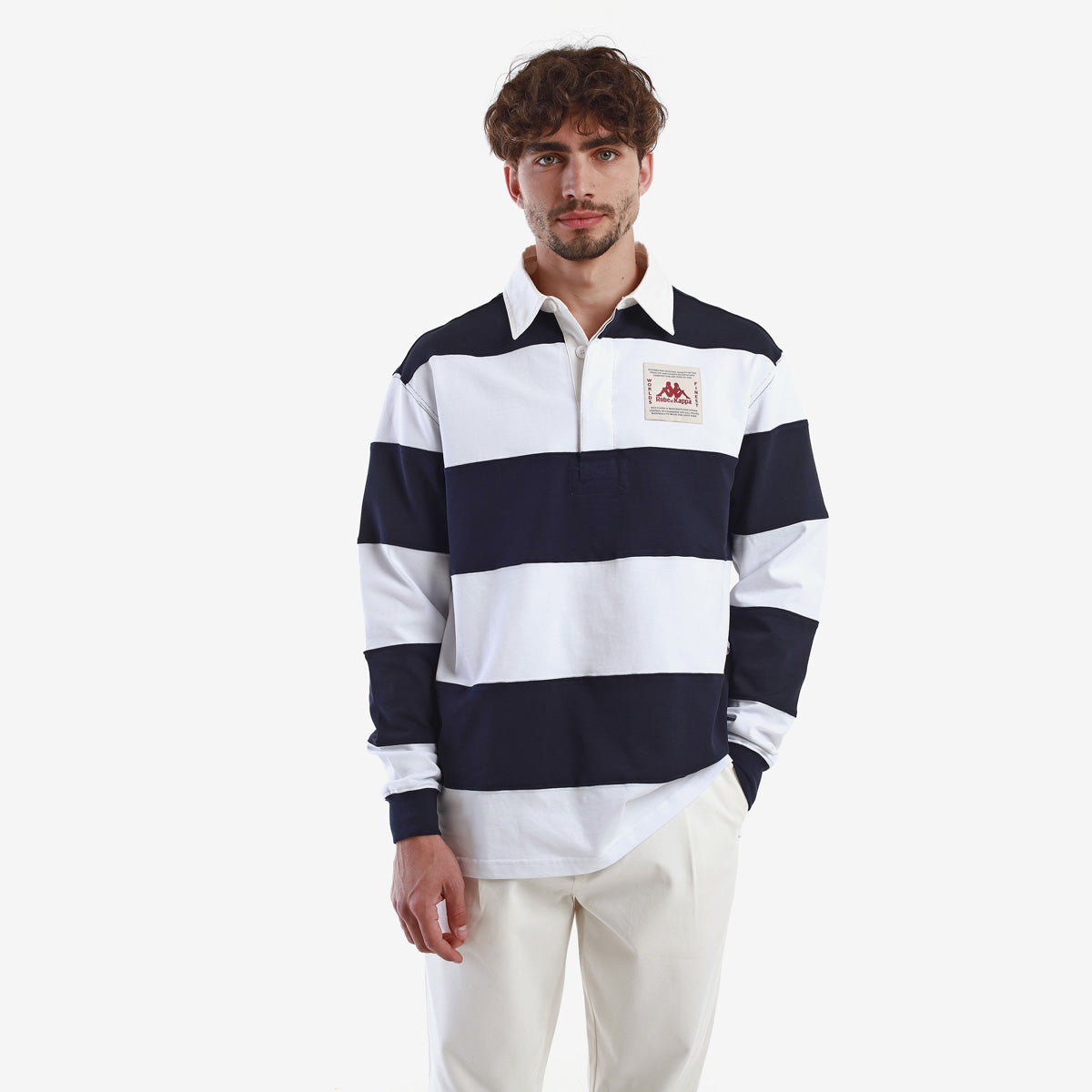 Polo blanco Halyf Robe di Kappa unisex - imagen 4